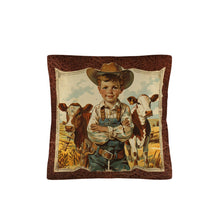 Load image into Gallery viewer, Vintage Cowboy Pillow Case Made in America
