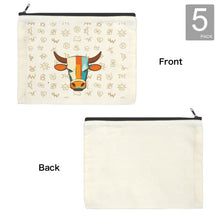 Load image into Gallery viewer, Baha Ranch Brands with Steer pack of 5 bags Cosmetic Bag Made in America
