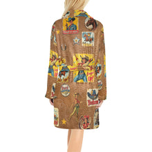 Load image into Gallery viewer, Vintage Cowgirl Collage Bath Robe
