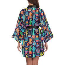 Load image into Gallery viewer, Crazy Cactus Lady Women&#39;s Lounge Kimono Robe
