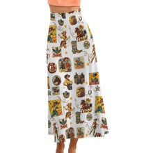 Load image into Gallery viewer, Baha Ranch Vintage Cowgirl Collage Western Skirt
