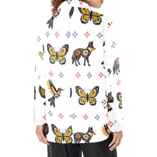 Load image into Gallery viewer, Colores de Mexico Mexican Talavera Floral Animals Blazer in White
