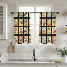 Load image into Gallery viewer, Vintage Western Collage Window Curtains 28&quot;x40&quot; (2-Piece)Made in America
