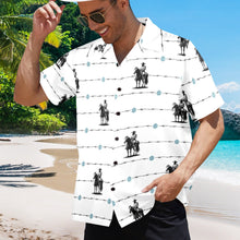 Load image into Gallery viewer, Baha Ranch Saddle Up Western Hawaiian Shirt Made in America
