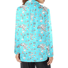 Load image into Gallery viewer, Baha Ranch Turquoise YEEHAW Rhinestone Cowgirl Blazer
