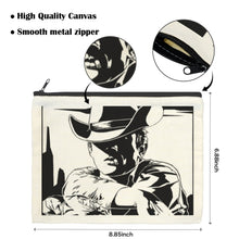 Load image into Gallery viewer, Baha Ranch Black White Cowboy Cosmetic Bag Pack of 5 Made in America
