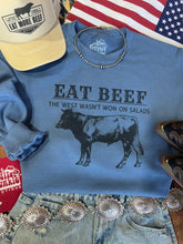 Load image into Gallery viewer, West Wasn&#39;t Won On Salad Graphic Sweatshirt
