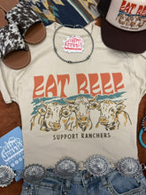 Load image into Gallery viewer, Eat Beef Support Ranchers Graphic Tee
