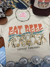 Load image into Gallery viewer, Eat Beef Support Ranchers Graphic Tee
