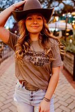 Load image into Gallery viewer, Eat More Beef Western Graphic Tee
