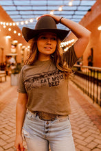 Load image into Gallery viewer, Eat More Beef Western Graphic Tee
