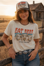 Load image into Gallery viewer, Eat Beef Support Ranchers Graphic Tee

