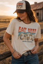 Load image into Gallery viewer, Eat Beef Support Ranchers Graphic Tee
