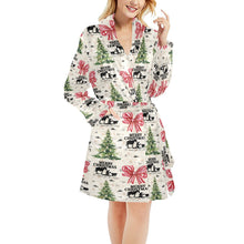 Load image into Gallery viewer, Praying Cowboy Christmas Fleece Robe
