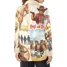 Load image into Gallery viewer, Old West Cowboy Western Cowgirl Vintage Retro Women's Blazer
