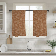 Load image into Gallery viewer, Western Print Curtains Window Curtain 28&quot;x40&quot; (2-Piece) Made in America
