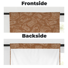 Load image into Gallery viewer, Western Print Curtains Window Curtain 28&quot;x40&quot; (2-Piece) Made in America
