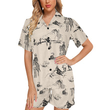Load image into Gallery viewer, Cowboy Ranch Women&#39;s Western Pajama Set
