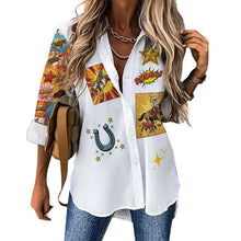 Load image into Gallery viewer, Baha Ranch The Comic Corral Western Rodeo Blouse
