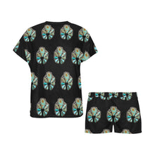 Load image into Gallery viewer, Turquoise Naja Women&#39;s Pajama Short Set
