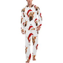 Load image into Gallery viewer, Highland Christmas Cow Men&#39;s Western Pajama Set

