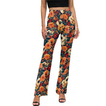 Load image into Gallery viewer, Baha Ranch Colores de Mexico Guitars and Roses Flare Pants
