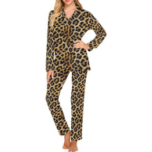 Load image into Gallery viewer, Baha Ranch Retro Pop Western Leopard Pajamas Set
