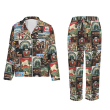 Load image into Gallery viewer, Colores De Mexico Destination Mexico Satin Pajamas
