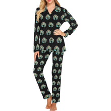 Load image into Gallery viewer, Turquoise Naja Women's Western Long Pajama Set
