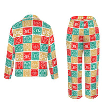 Load image into Gallery viewer, Colores De Mexico Picado Womens Satin Pajamas
