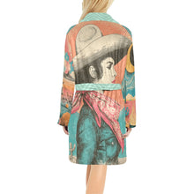 Load image into Gallery viewer, Baha Ranch Honky Tonk Kitsch Cowgal Miky Fleece Plush Robe

