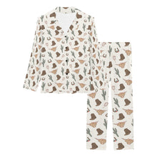 Load image into Gallery viewer, Howdy Highland Cow Christmas Women's Western Pajama Set
