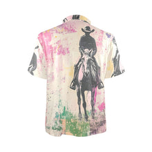 Load image into Gallery viewer, Baha Ranch Retro Pop Western Trail Ride Polo Shirt
