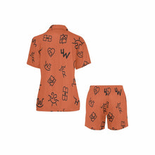 Load image into Gallery viewer, Brown Cattle Brands Short Pajama Set
