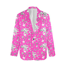Load image into Gallery viewer, Baha Ranch Hot Pink YEEHAW Rhinestone Cowgirl Blazer
