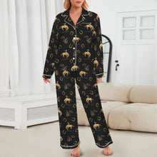 Load image into Gallery viewer, All Cowboy Western Satin Long Pajamas
