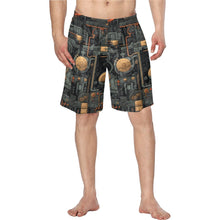 Load image into Gallery viewer, Baha Ranch Cyber Digital Gaming Men's Beach Board Swim Shorts
