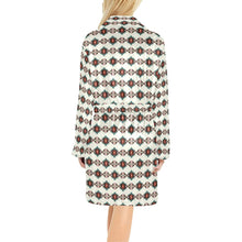 Load image into Gallery viewer, White Aztec Women's Western Bath Robe

