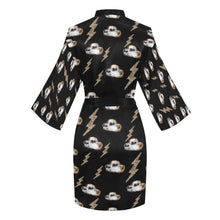 Load image into Gallery viewer, Cowgirl Hat Lightning Bolt Women&#39;s Lounge Kimono Robe
