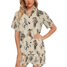 Load image into Gallery viewer, Vintage Cowgirl Women&#39;s Western Pajama Set
