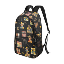 Load image into Gallery viewer, Vintage Cowboy Collage Western Backpack
