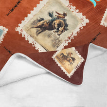 Load image into Gallery viewer, Old Rodeo Western Throw Blanket 60" x 80" Ultra Soft Made in America
