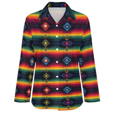 Load image into Gallery viewer, Baha Ranch Colores de Mexico Serape Button up Blouse
