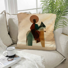 Load image into Gallery viewer, Cowboy Custom Pillow Case 18x18inch Made In America
