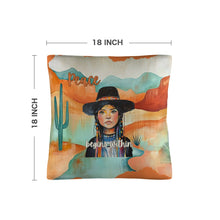 Load image into Gallery viewer, Native Peace Begins Within Throw Pillow Case Made in America
