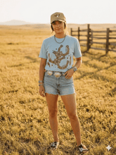 Load image into Gallery viewer, Floral Horseshoe Graphic Tee - Bay
