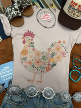 Load image into Gallery viewer, Floral Rooster Graphic Tee
