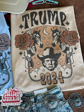 Load image into Gallery viewer, Floral Trump Design Graphic Tee
