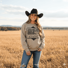 Load image into Gallery viewer, Follow The Word Not The Herd Graphic Sweatshirt
