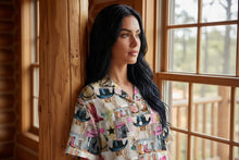 Load image into Gallery viewer, Baha Ranch Painted Cowgirl Pajama Set Made in America
